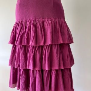 Lilith Raspberry Tulle Skirt